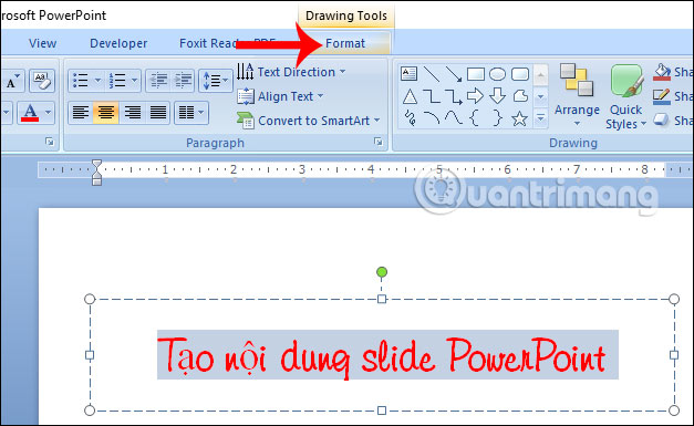 MS PowerPoint 200 7 - Bài 4: Làm việc với nội dung - Ảnh minh hoạ 10