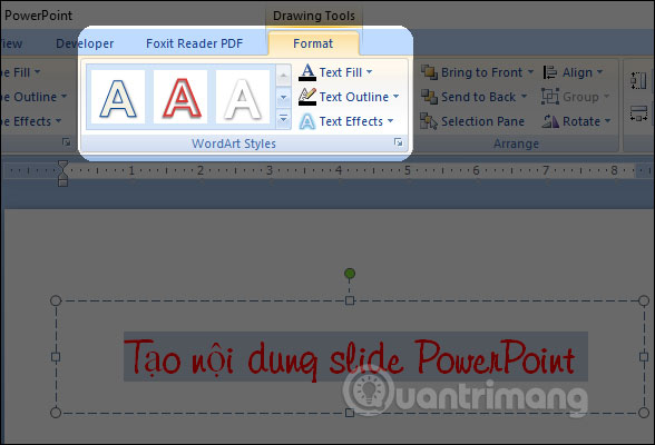 MS PowerPoint 200 7 - Bài 4: Làm việc với nội dung - Ảnh minh hoạ 11