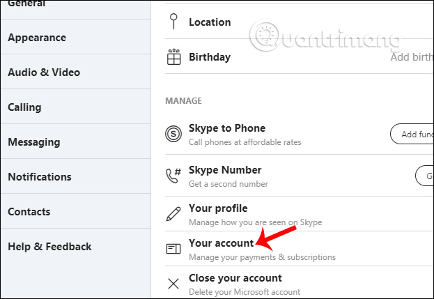Tài khoản Skype PC