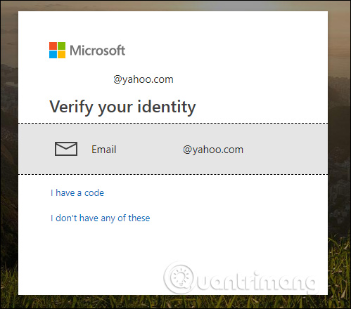 Chọn địa chỉ email