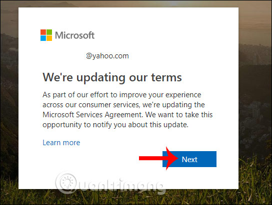 Chọn địa chỉ email