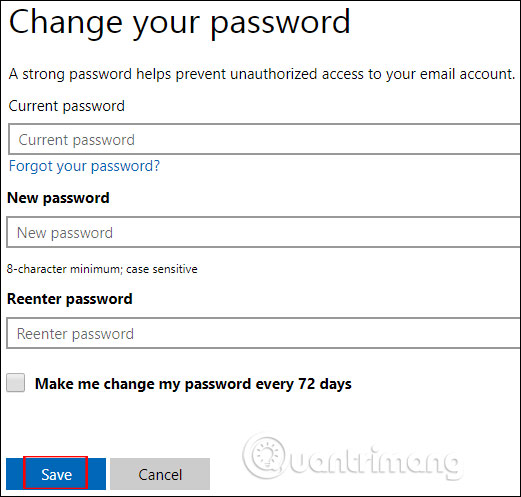 Thay đổi lại mật khẩu Skype pc