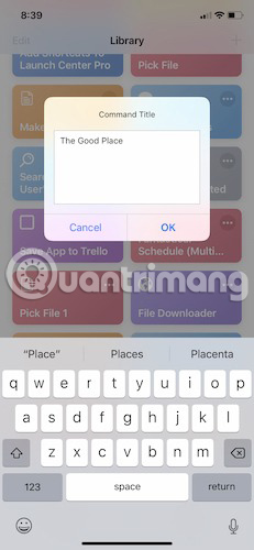 Thêm một tiêu đề lệnh