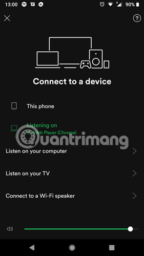 Nhấn vào Settings cog > Devices