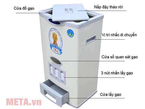 Thùng gạo thông minh