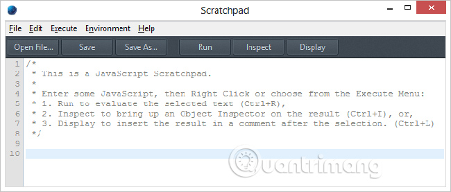 Cách sử dụng Scratchpad của Firefox