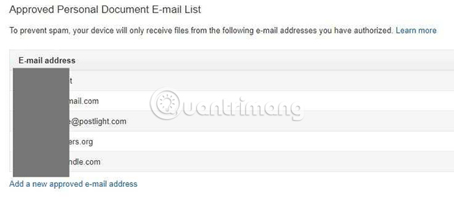 Cuộn xuống để xem Approved Personal Document E-mail List