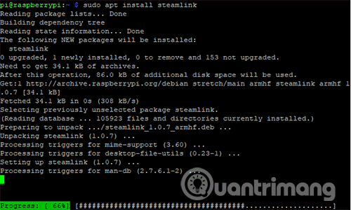 Nhập 2 lệnh trong terminal