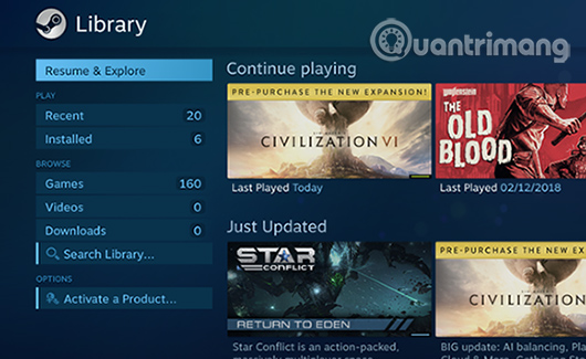 Khởi động Raspberry Pi trực tiếp vào Steam Link