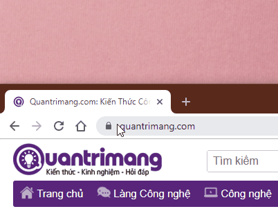 Kéo phần ổ khóa bảo mật ra ngoài màn hình nền.