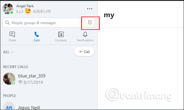 Gọi điện trên Skype