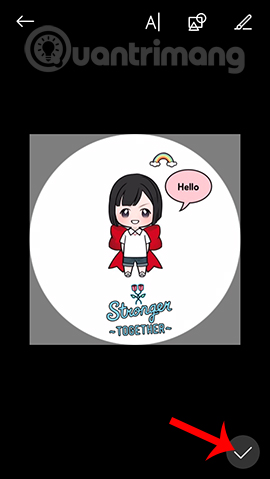 Lưu ảnh đại diện mới