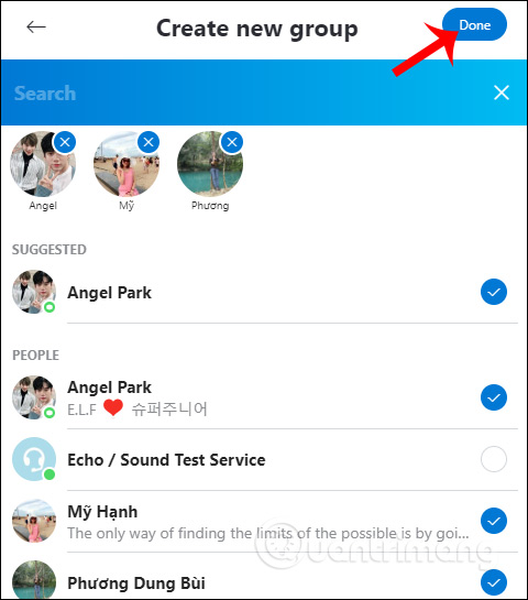 Thành viên trong nhóm