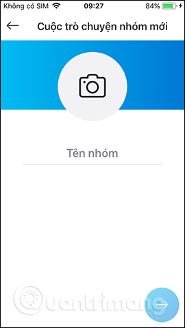 Nhập tên nhóm chat