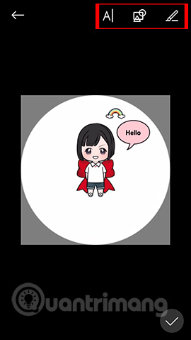 Tùy chọn chỉnh avatar