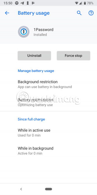 Vào mục Battery optimization