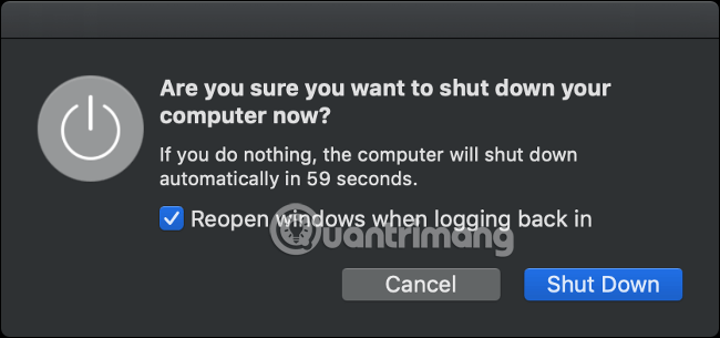 Cách khắc phục không tắt được máy Mac