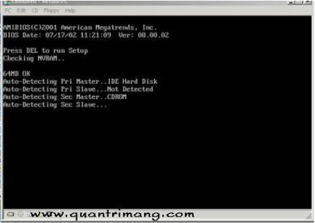Chọn hệ điều hành để khởi động