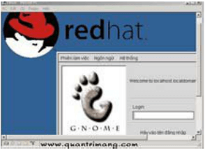 Màn hình Login của LinuxVN7.1