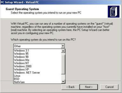 Chọn hệ điều hành