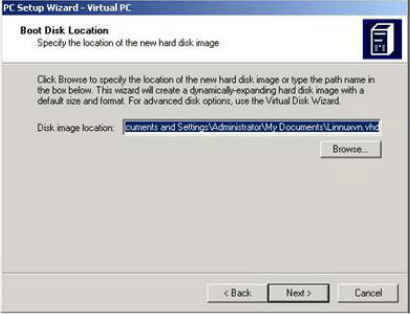 Chọn tạo image mới