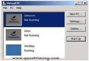 Danh sách của phần mềm