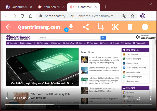Các bước hoàn tất video