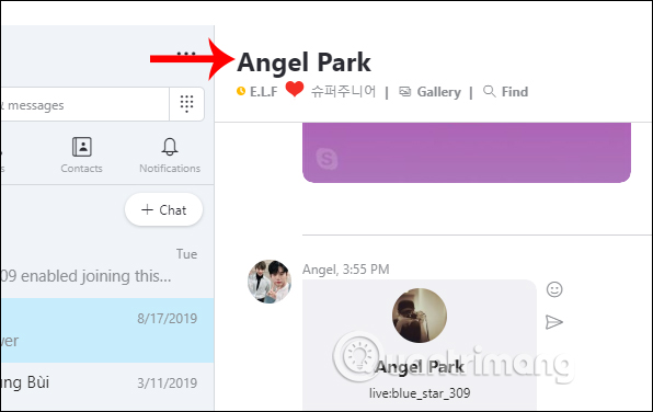 Chọn tài khoản Skype muốn chặn