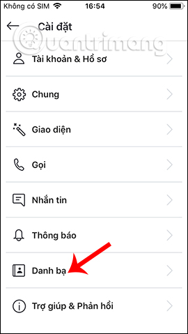 Danh bạ Skype