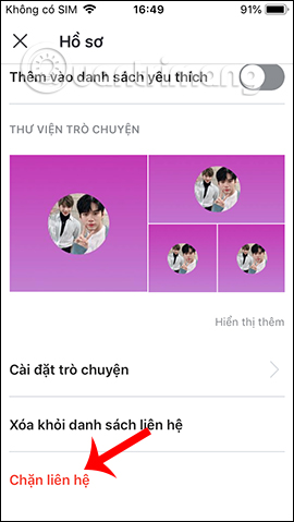 Chặn tài khoản Skype