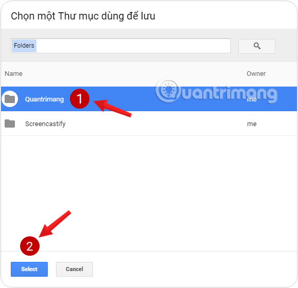 Có thể thay đổi Thư mục dùng để lưu cho từng tập tin sẽ tải về