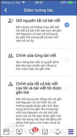 Mục chỉnh xem bài viết trước đây