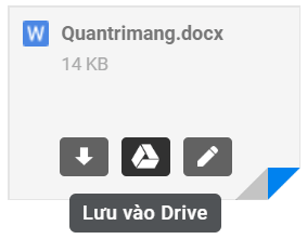 Tệp đính kèm trên Gmail sẽ được lưu vào Drive