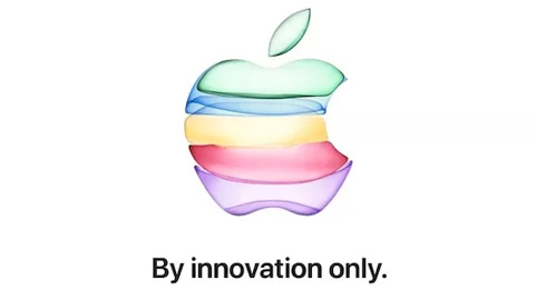 Thư mời của Apple với logo của hãng.
