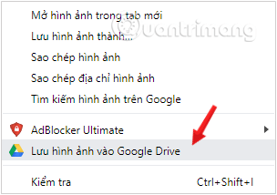 Lưu ảnh vào Google Drive