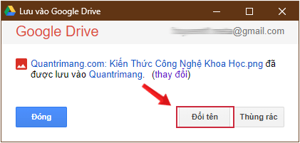 Chọn Đổi tên (Rename) để thay đổi tên cho web bạn muốn lưu