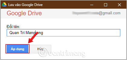 Thay đổi tên tập tin trong khung Đổi tên rồi click chọn Áp dụng