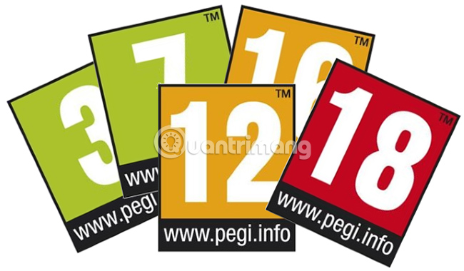 Giải thích về xếp hạng PEGI