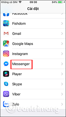 Messenger iPhone