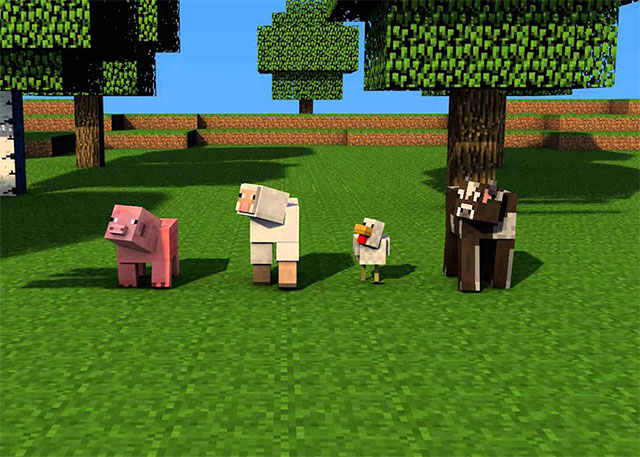 Động vật hiền lành trong Minecraft