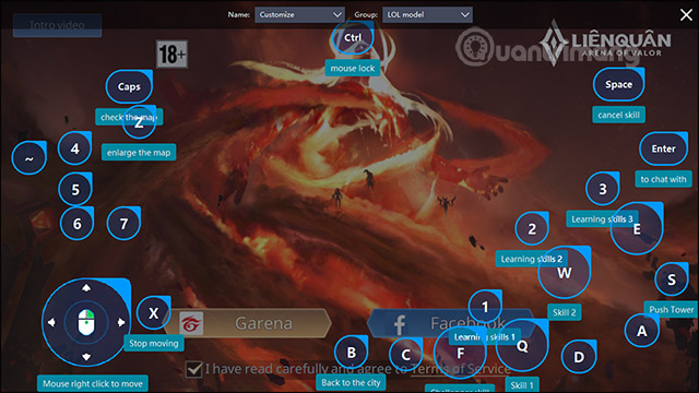 Bàn phím sử dụng