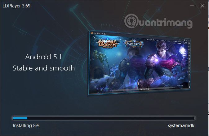 Giao diện cài đặt