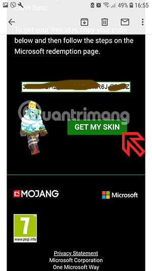 Nhận Skin Minecraft Earth
