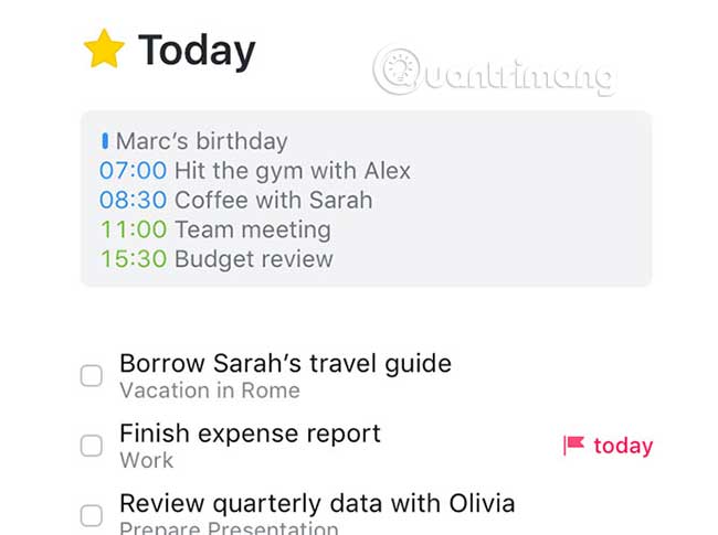 Things chỉ có một phiên bản và đi kèm với một số tag tích hợp