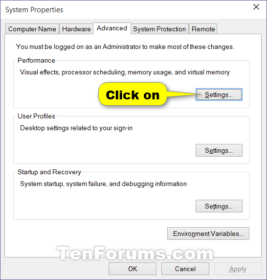 Cách thay đổi cài đặt Visual Effects trong Windows 10