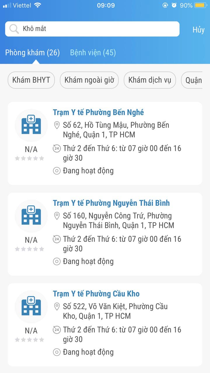 Ứng dụng 'Tra cứu nơi khám, chữa bệnh' 3
