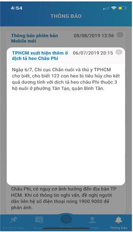Thông báo cần lưu ý  của ngành y tế 2