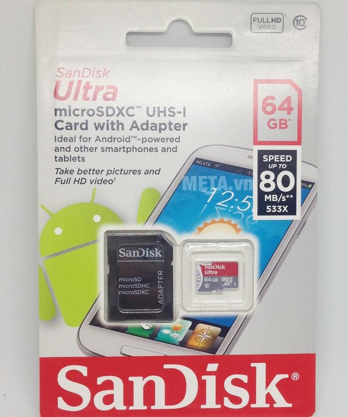 thẻ nhớ 64Gb sandisk