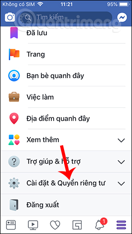Cài đặt quyền riêng tư