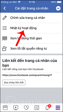 Nhật ký hoạt động